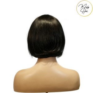 maady hair luxury machine made black wig remy hair tc027