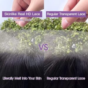 maady hair luxury asian raw hair 13x6 hd lace front wig staight human hair wig #613