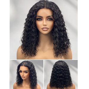 maady hair luxury 13x4 straight lace front wig natural black remy hair bob
