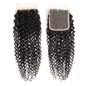 maady hair luxury remy hair 4x4 kinky curly closure