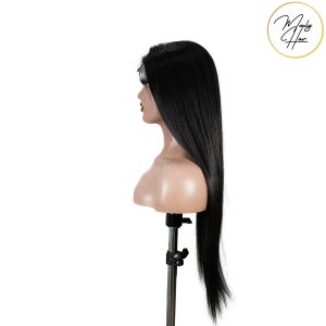 maady hair luxury natural black remy hair 6x7 lace closure straight human hair wig