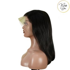 maady hair luxury 13x4 straight bob lace front wig natural black asian raw hair