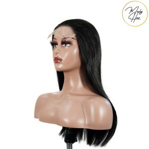 maady hair luxury natural black remy hair 5x5 lace closure straight human hair wig
