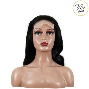 maady hair luxury natural black remy hair 5x5 lace closure body wave human hair wig