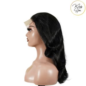 maady hair luxury natural black remy hair 5x5 lace closure body wave human hair wig