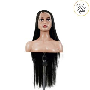 maady hair luxury 13x4 straight lace front wig natural black remy hair