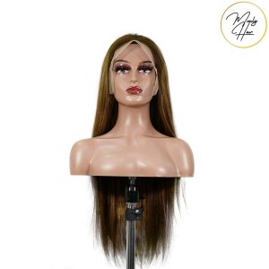 maady hair luxury 13x4 straight lace front wig m4&27 highlight remy hair 26 inch