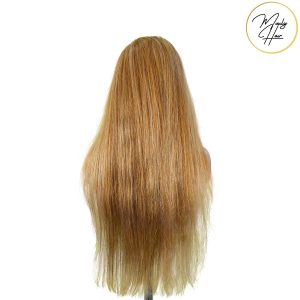 maady hair luxury 13x4 straight lace front wig 8&27 honey blonde highlight 26 inch remy hair