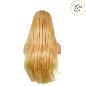maady hair luxury 13x4 straight lace front wig 27 honey blonde remy hair