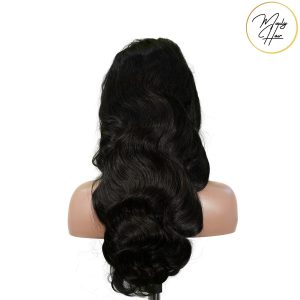maady hair luxury 13x4 body wave lace front wig natural black remy hair