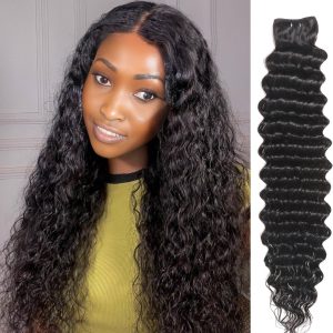 maady hair luxury remy hair black deep wave bundles laotian weaving