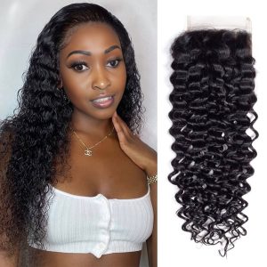 maady hair luxury remy hair 4x4 jerry curly closure