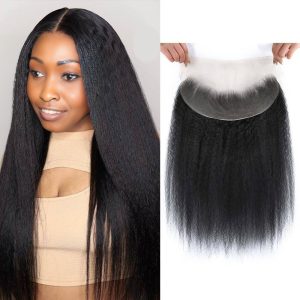 maady hair luxury remy hair 13x4 yaki straight frontal