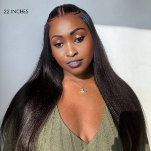 maady hair luxury natural black asian raw hair 6x7 hd lace closure straight human hair wig